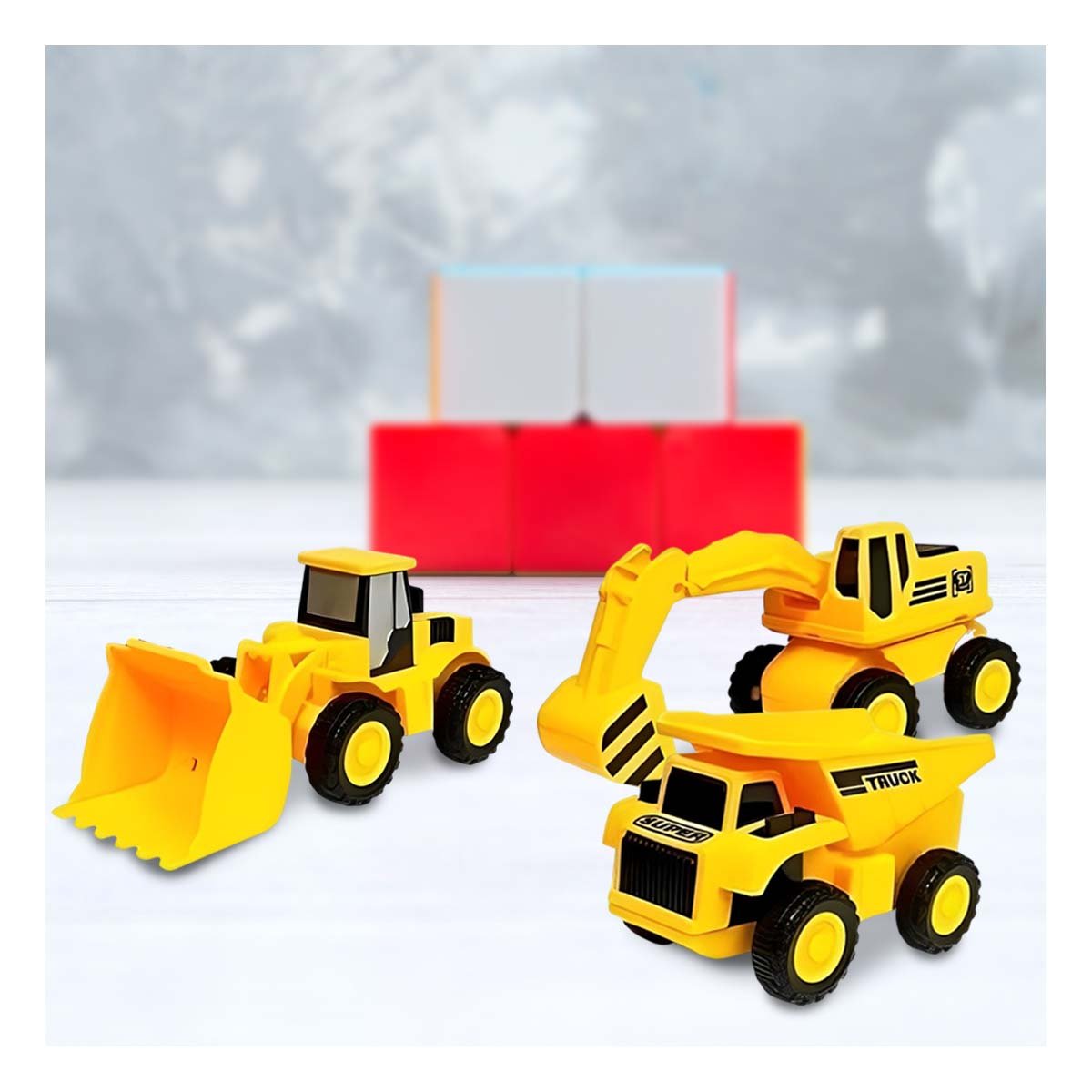 PACK12 KIT 4 COMPLETO DE CARRITOS PARA CONSTRUCCION - 3
