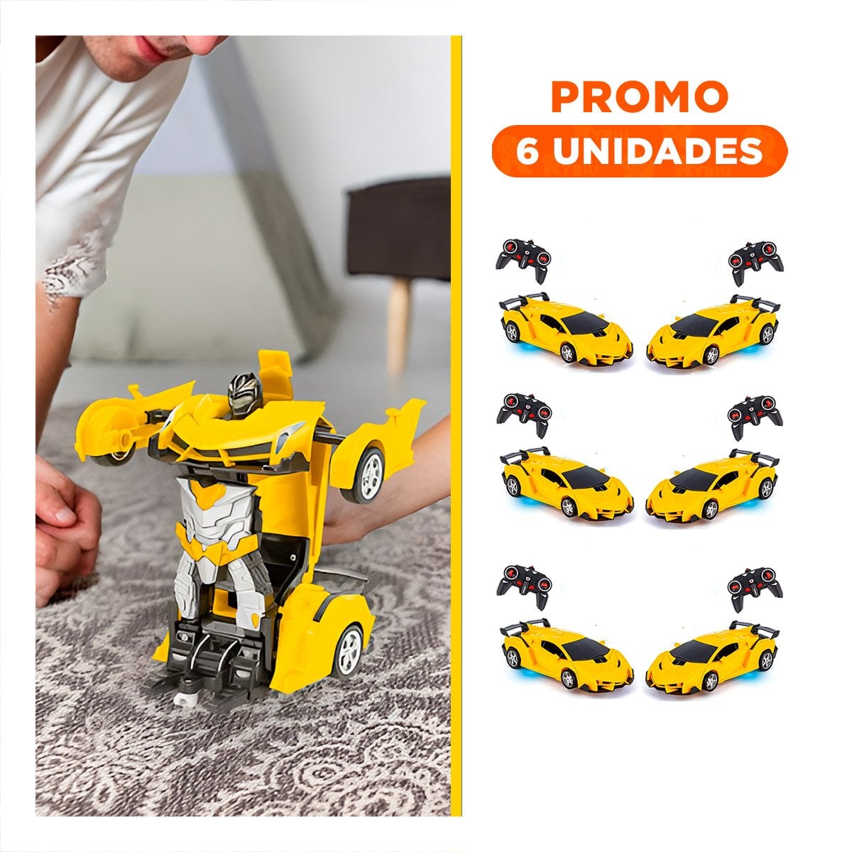 PACK6 UNIDAD MOVIL CON CONTROL ROBOT PARA DIVERSION - 1