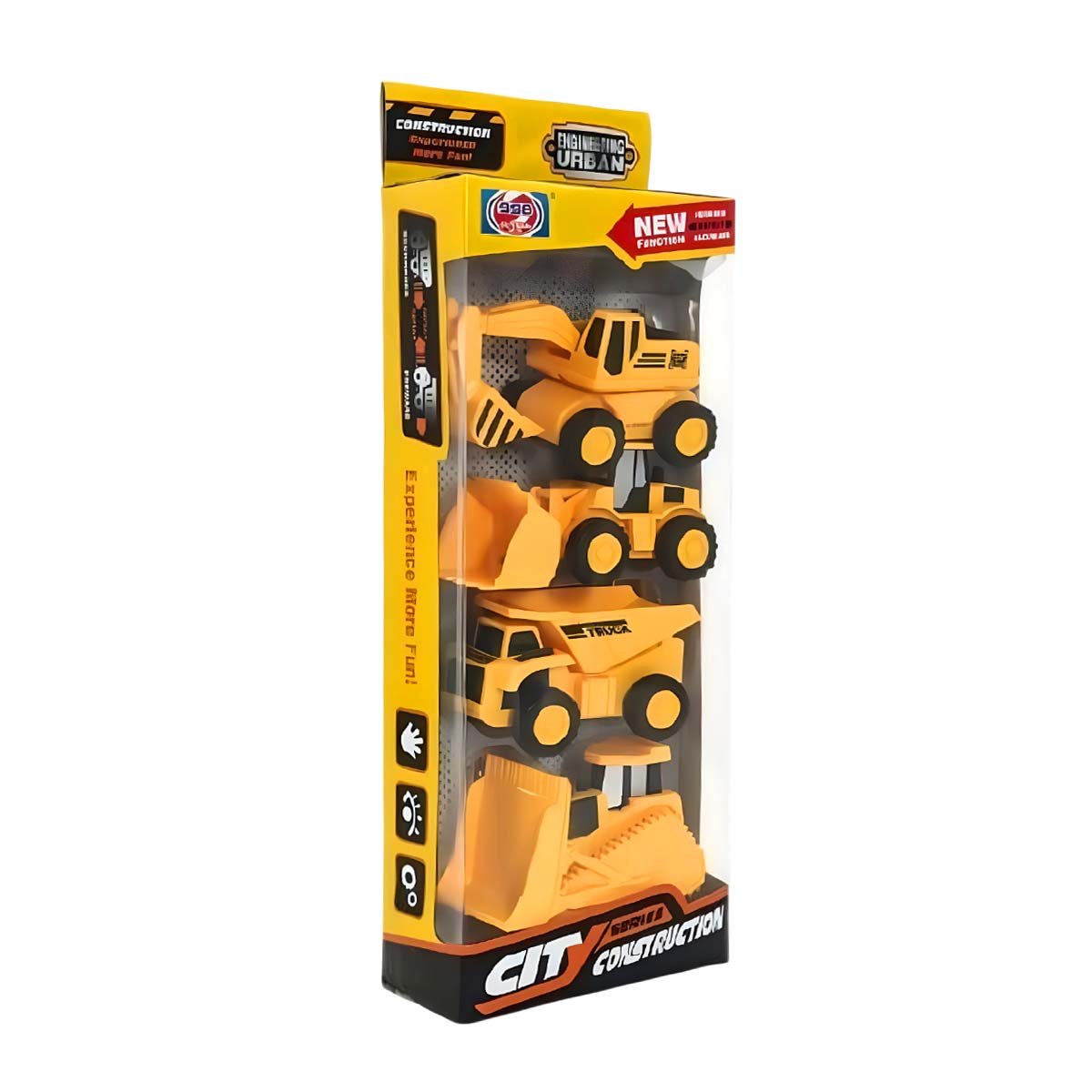JUGUETE VEHICULAR PARA OBRAS EN AMARILLO Y+REGALO STICKERS - 3