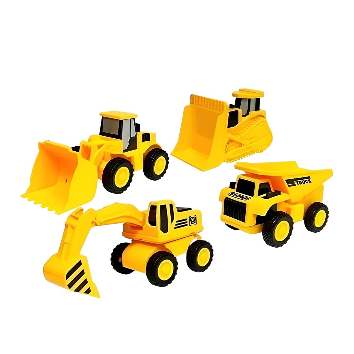 PACK2 SET DE 4 CARROS DE CONSTRUCCION Y+REGALO STICKERS - 3