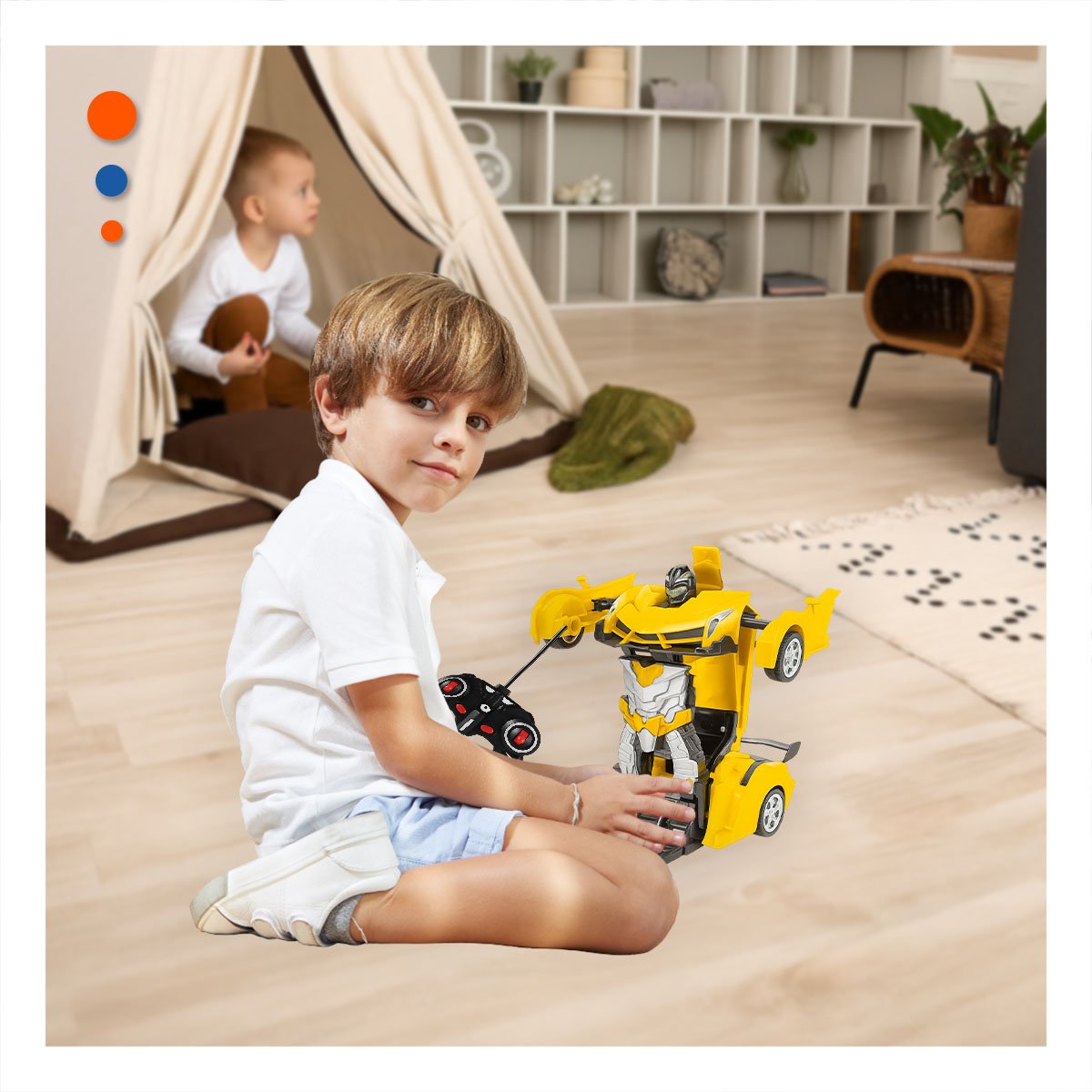 ROBOT MOVIL CON CONTROL PARA ACTIVIDAD RECREATIVA Y MOVIMIENTO FLUIDO Y+PAPEL REGALO - 5