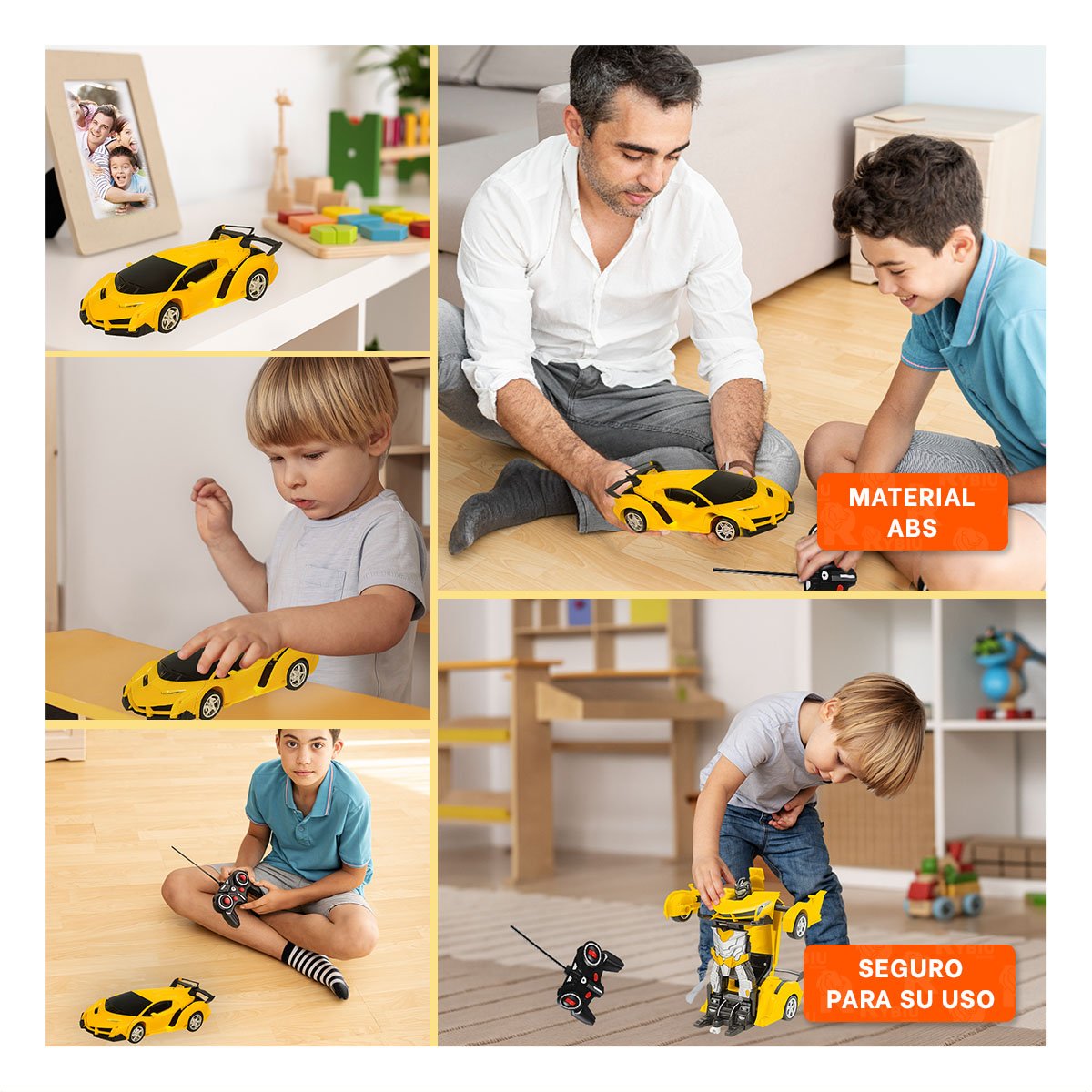 MODELO ROBOT MOVIL CON CONTROL PARA DIVERSION Y COORDINACION MANUAL Y+LIGAS REGALO - 5