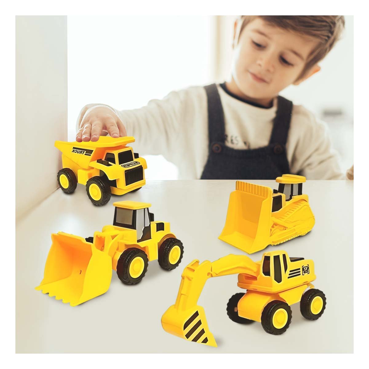 PACK4 SET 4 INFANTIL DE CARROS PARA OBRAS Y+REGALO STICKERS - 3