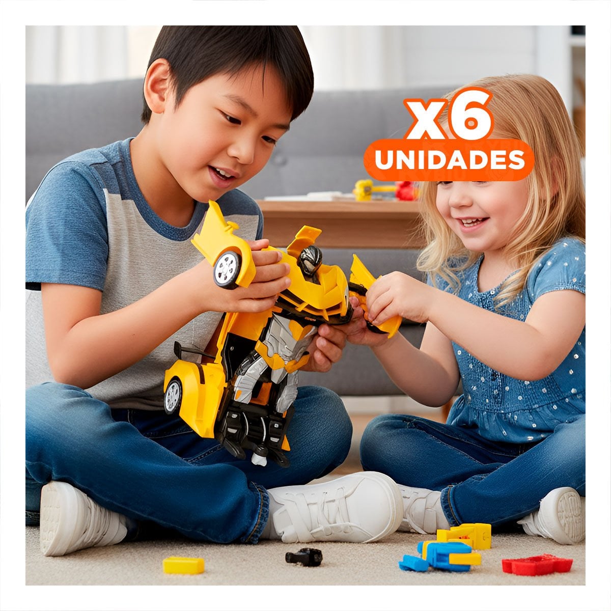 PACK6 DISPOSITIVO MOVIL CON CONTROL ROBOT PARA JUEGO Y+REGALO STICKER - 1