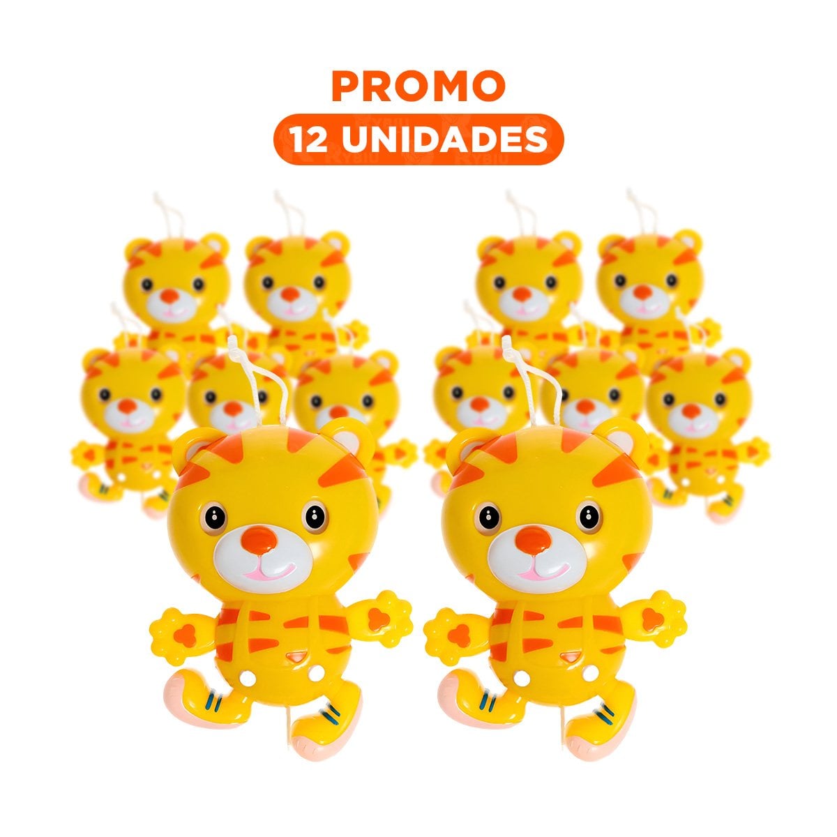 PACK12 COMPLEMENTO MUSICAL AMARILLO CON TIGRE PARA RUTINAS DE SUENO Y+REGALO STICKER - 1