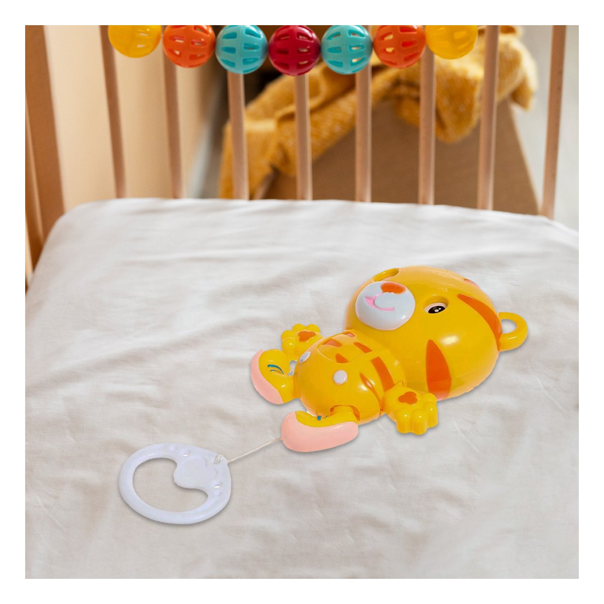 PACK6 ACCESORIO MUSICAL AMARILLO CON TIGRE PARA ACOMPANHAR RUTINAS - 5