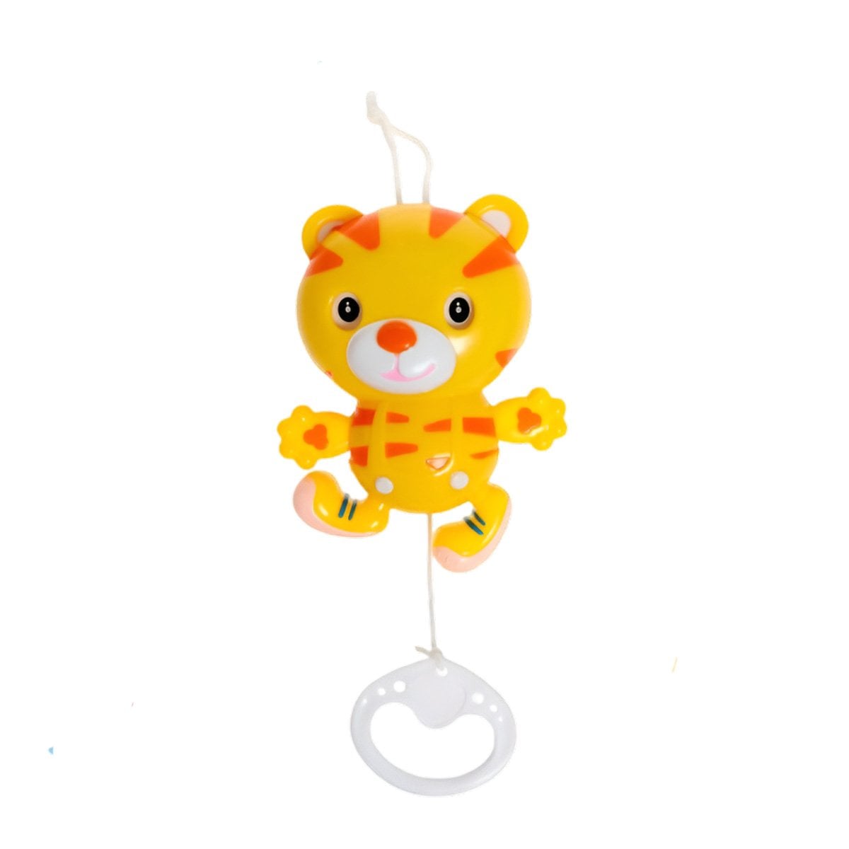 PACK4 ACCESORIO INFANTIL MUSICAL AMARILLO CON TIGRE PARA LA CUNA Y+PAPEL REGALO - 3