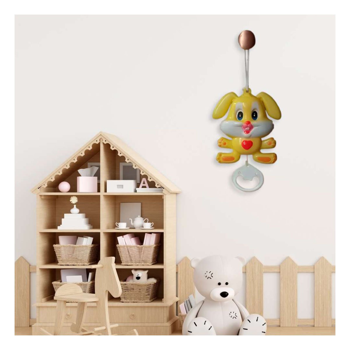PACK6 ADORNO DE CUNA INFANTIL CON SONIDO SUAVE MUSICAL - 5