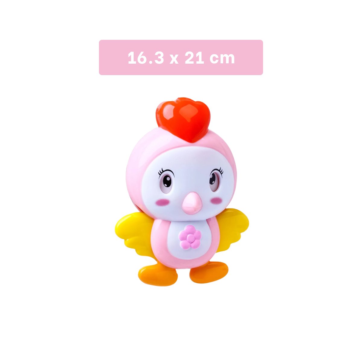 MOVIL INFANTIL ROSADO CON SONIDO MUSICAL Y FIGURA DE PAJARO - 4