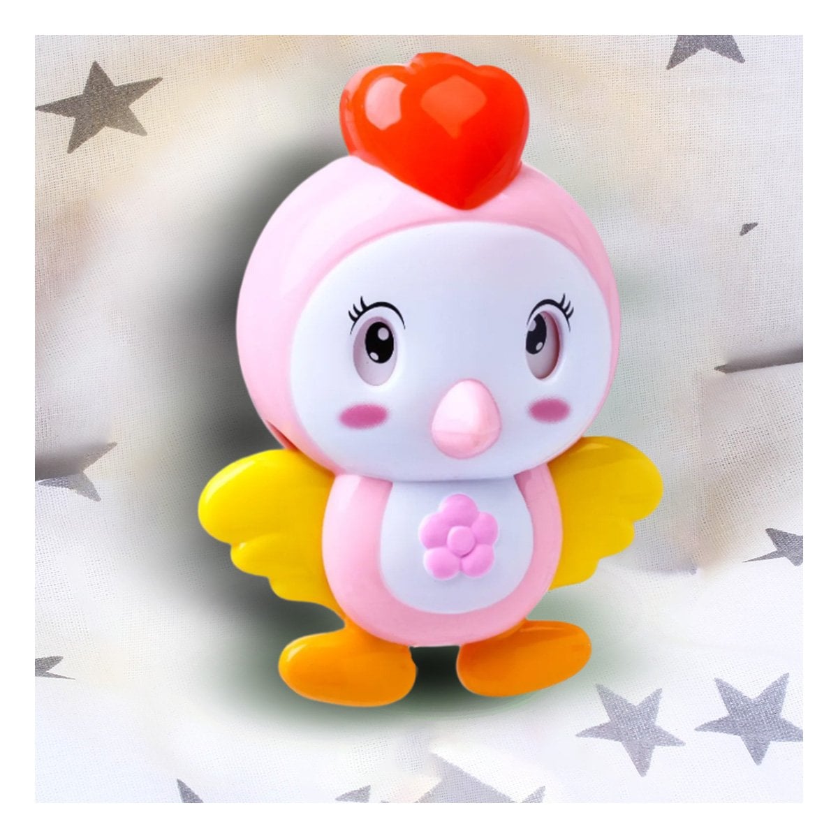 MOVIL DECORATIVO ROSADO CON PAJARO MUSICAL PARA USO EN CUNA Y+REGALO STICKER - 2