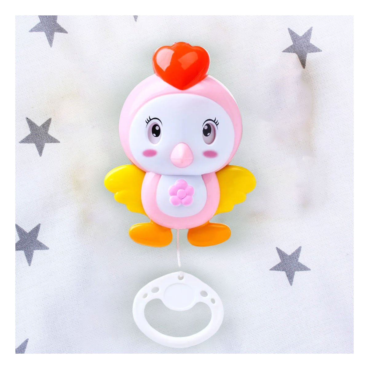 MOVIL MUSICAL PARA BEBE ROSADO CON ESTILO SUAVE Y MELODIA LIGERA Y+PAPEL REGALO - 3