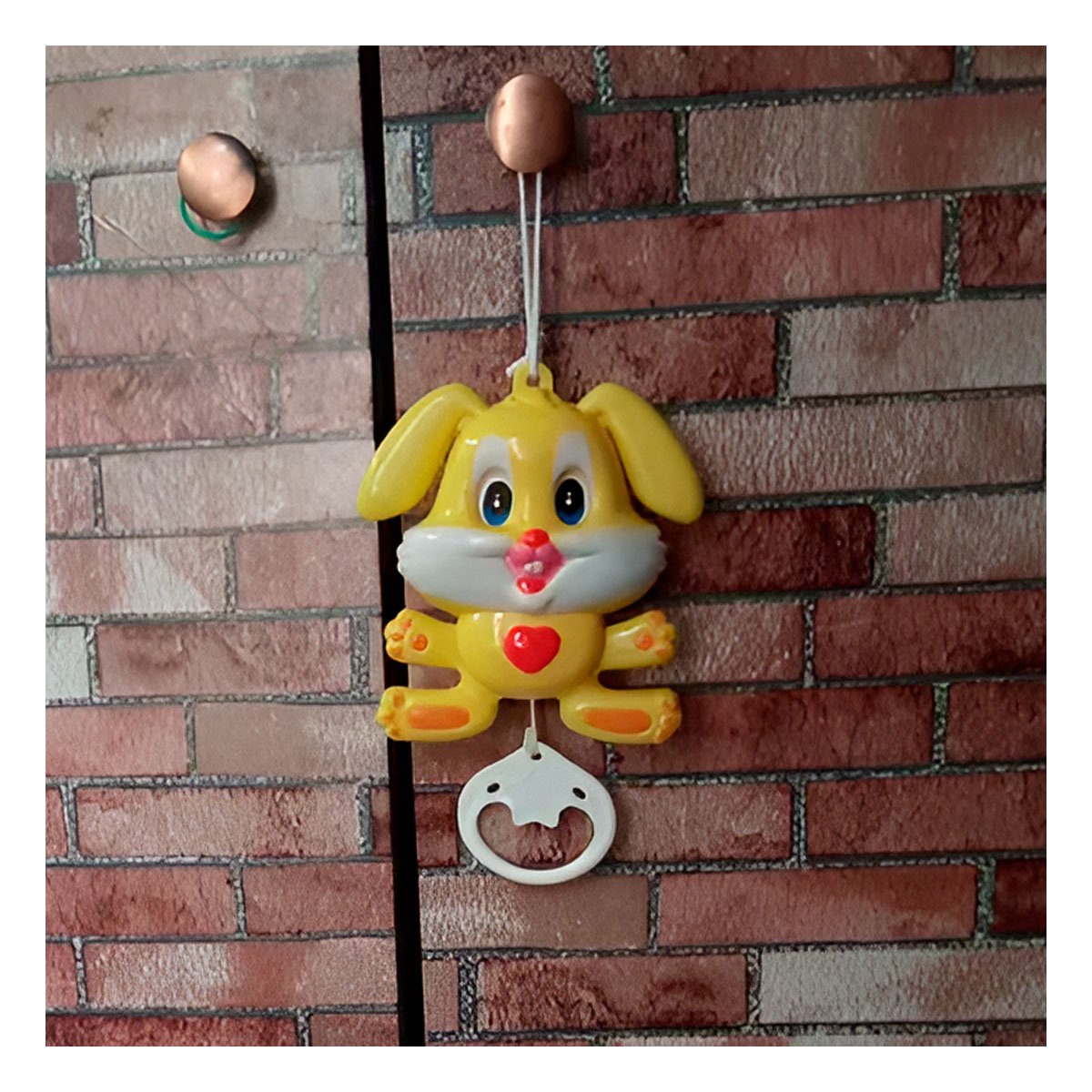 COLGANTE DE CUNA MUSICAL CON CONEJO AMARILLO PARA ESTIMULAR AL BEBE EN DESCANSO - 2