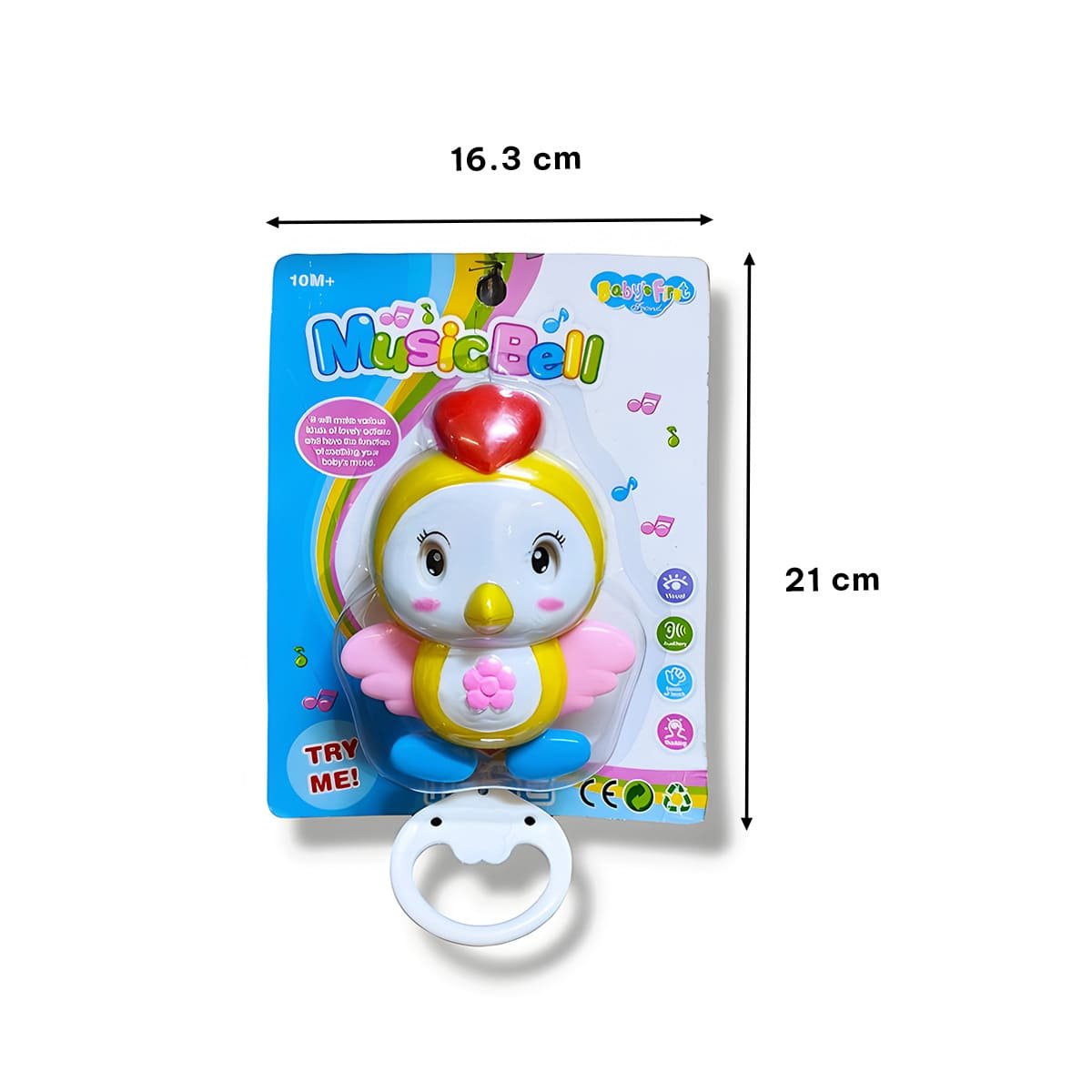 MOVIL PAJARO MUSICAL AMARILLO PARA CUNA CON ESTILO DELICADO - 4