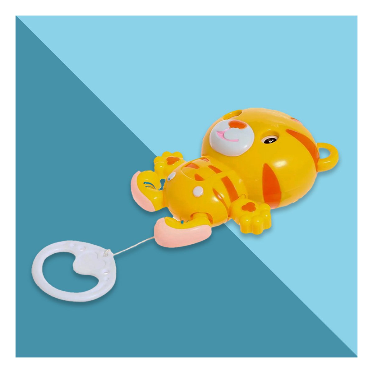 PACK2 ADORNO DECORATIVO MUSICAL TIGRE AMARILLO A CUERDA PARA LA CUNA - 2