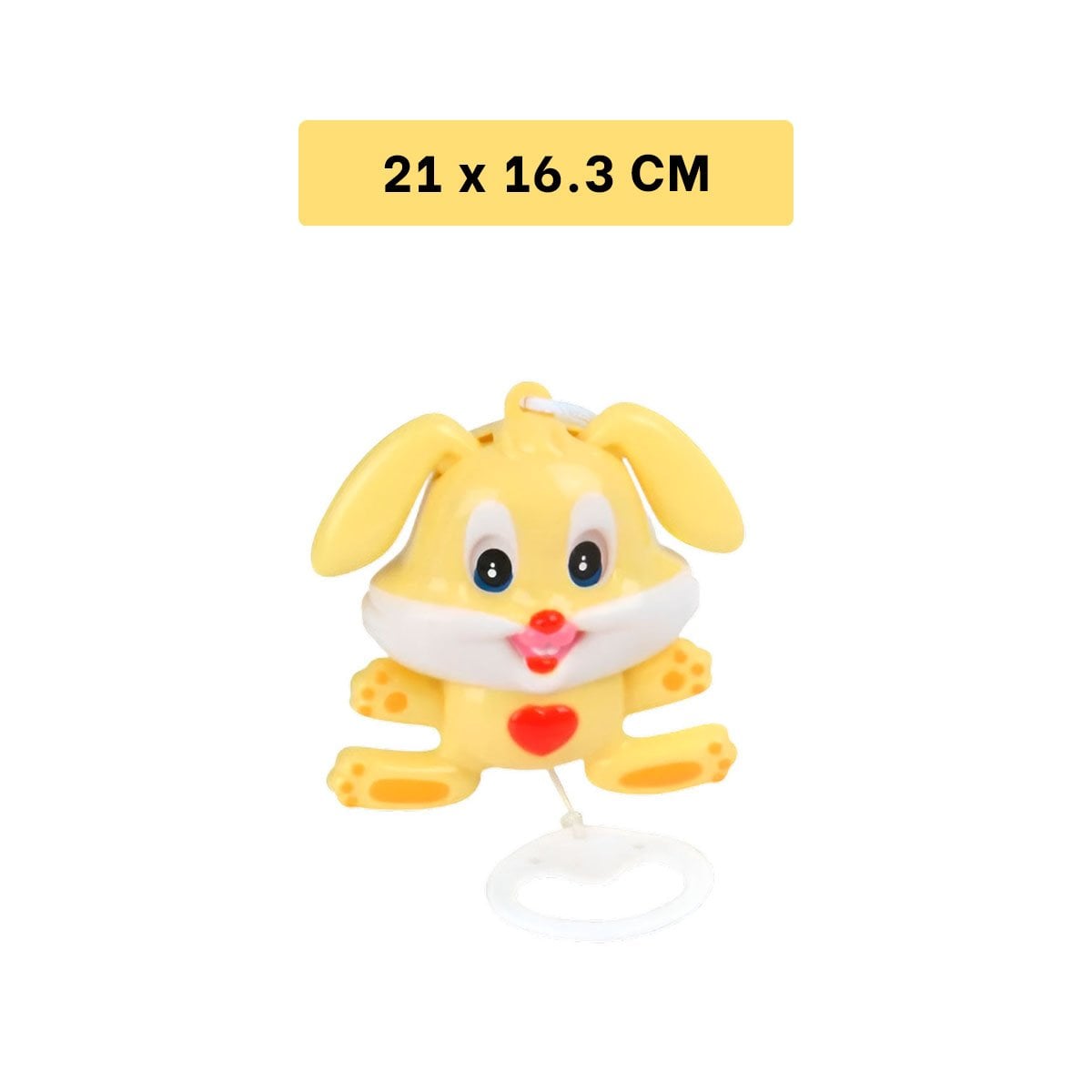 PACK4 ADORNO DECORATIVO MUSICAL CON FIGURA DE CONEJO AMARILLO Y+REGALO STICKER - 4