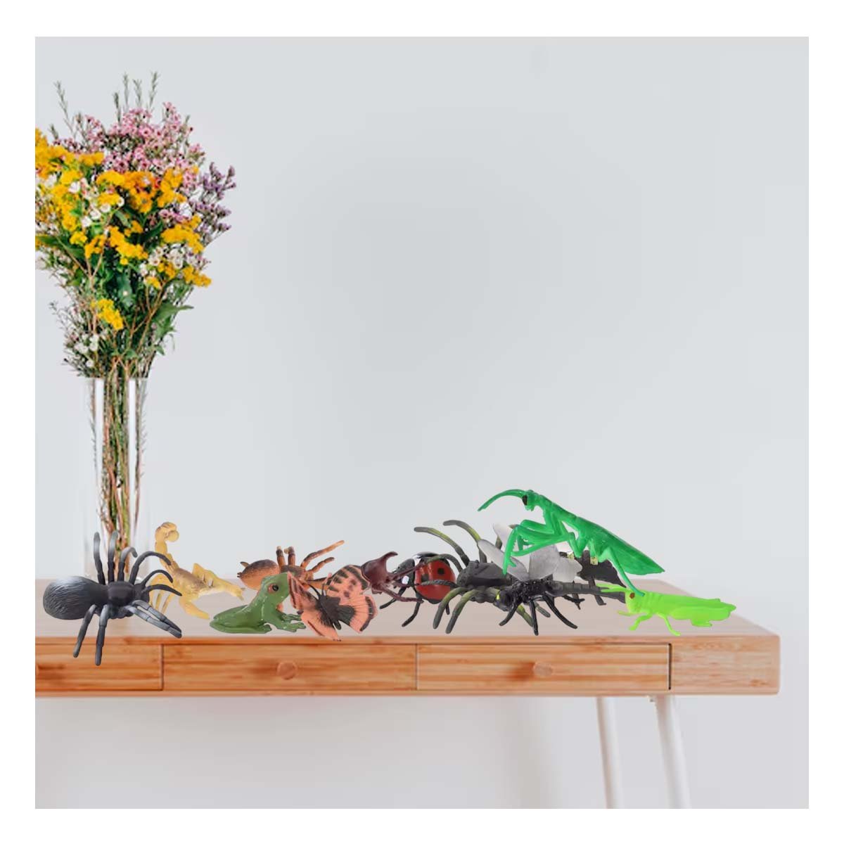 COLECCION DE INSECTOS MULTICOLOR PARA JUEGO CREATIVO Y CLASIFICACION SIMPLE YLIGAS REGALO - 2