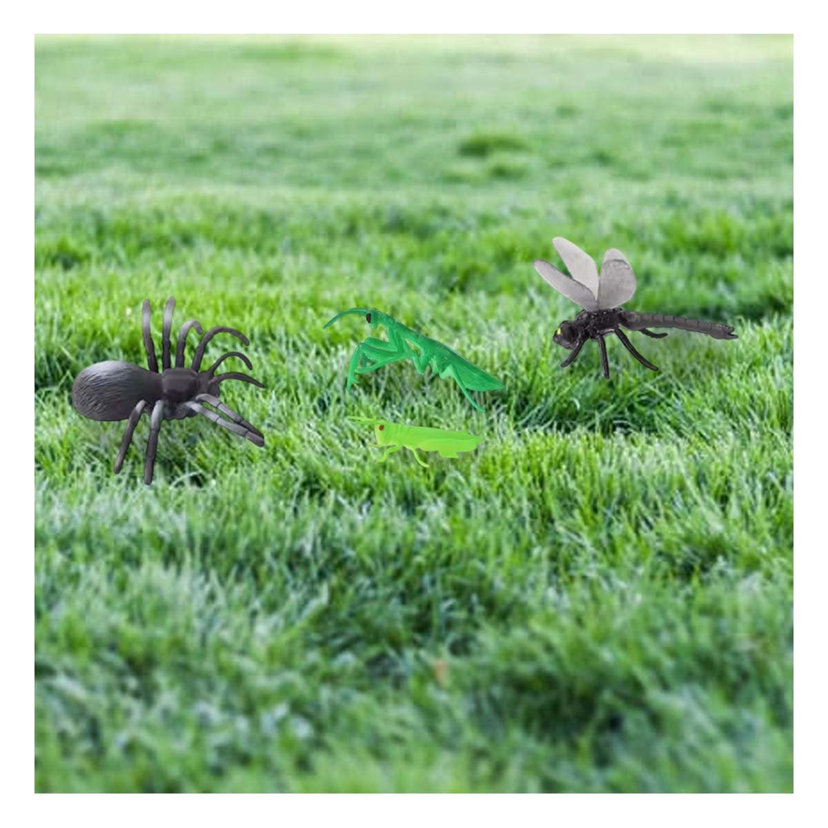 PACK4 FIGURAS INFANTILES DE INSECTOS MULTICOLOR PARA EXPLORACION CREATIVA YREGALO STICKER - 5