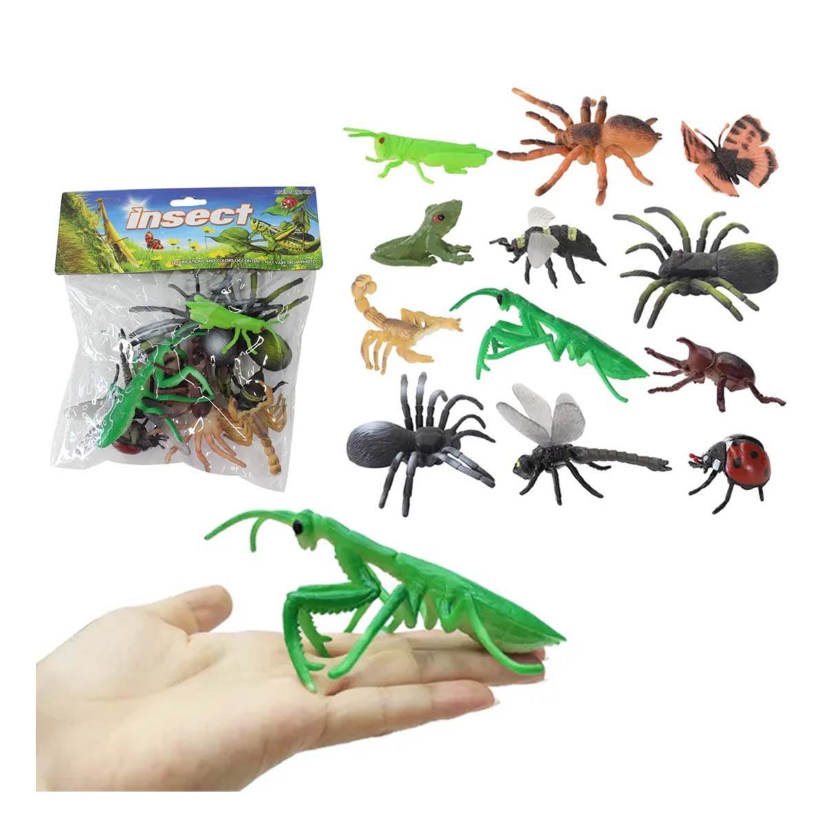 SET DE BICHITOS REALISTA PARA JUGAR Y+PAPEL DE REGALO - 5
