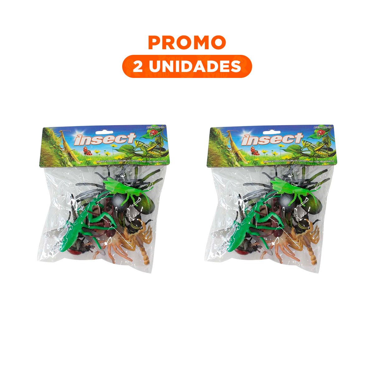 PACK2 JUEGO INFANTIL DE INSECTOS MULTICOLOR PARA ACTIVIDADES CREATIVAS EN CASA - 1