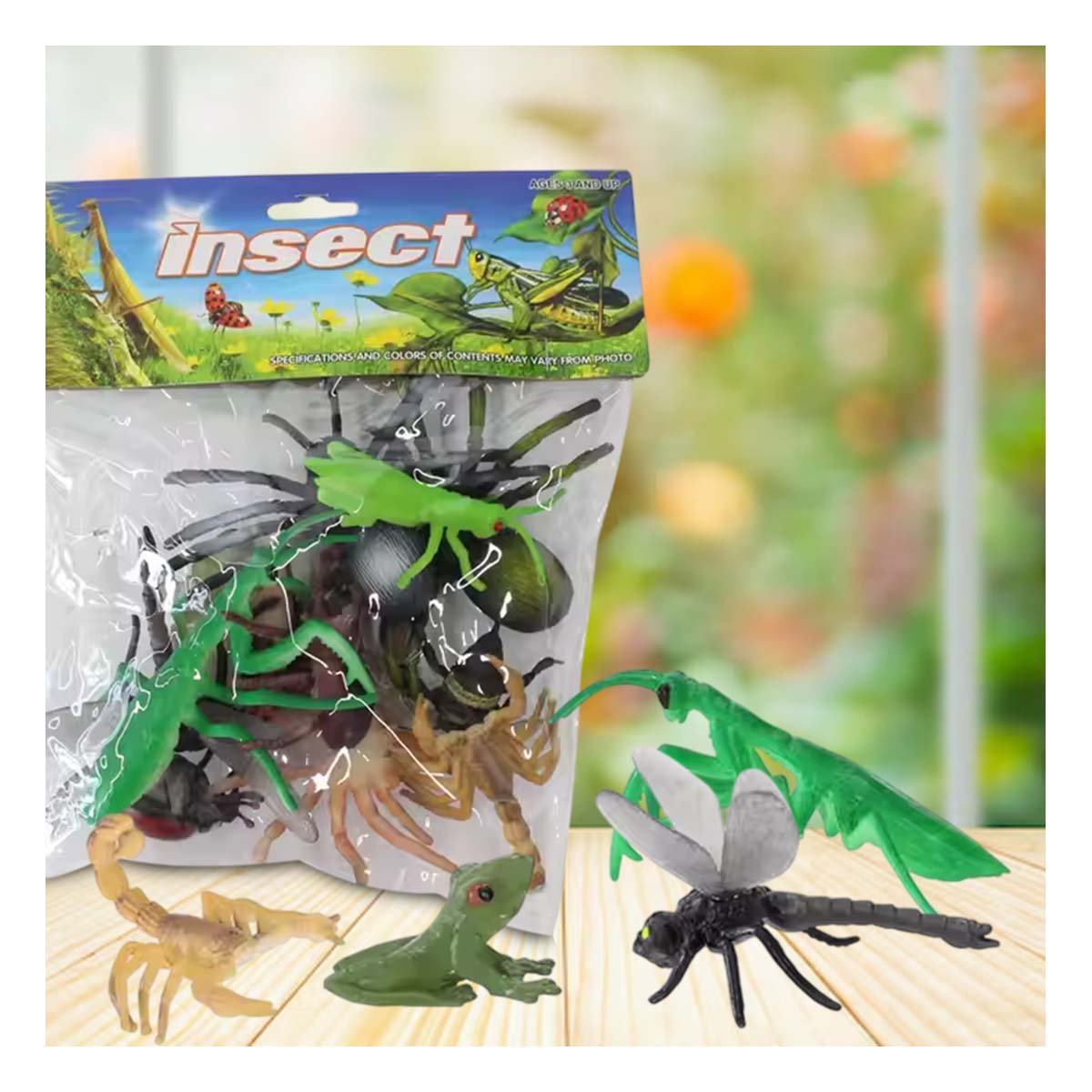 COLECCION DE FIGURAS DE INSECTOS MULTICOLOR PARA ACTIVIDADES DIDACTICAS YREGALO STICKER - 5