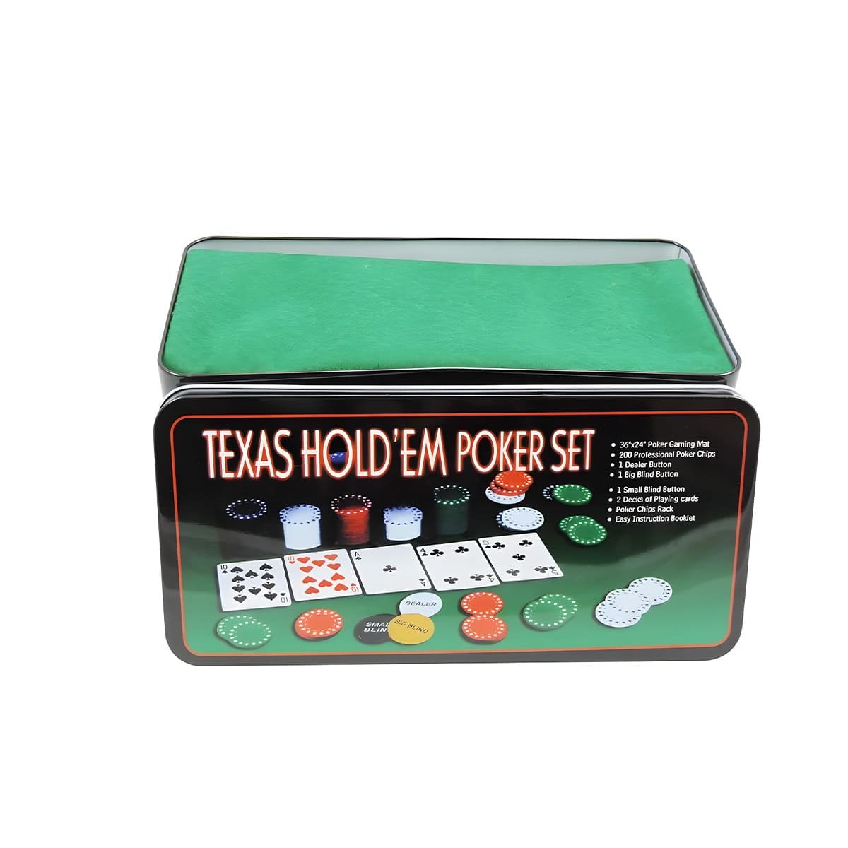 PACK4 SET DE JUEGO POKER TEXAS PARA CASA DE MULTICOLOR - 5