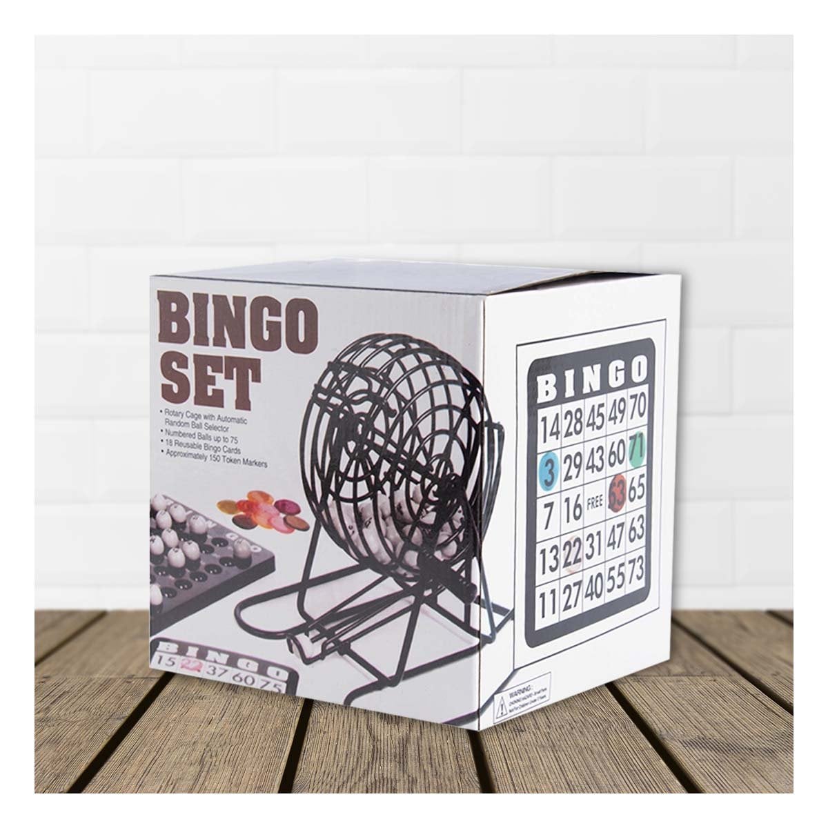 TABLERO TRADICIONAL DE BINGO DE METAL CON 18 CARTILLAS Y 75 NUMEROS COMPLETOS Y+REGALO STICKER - 2