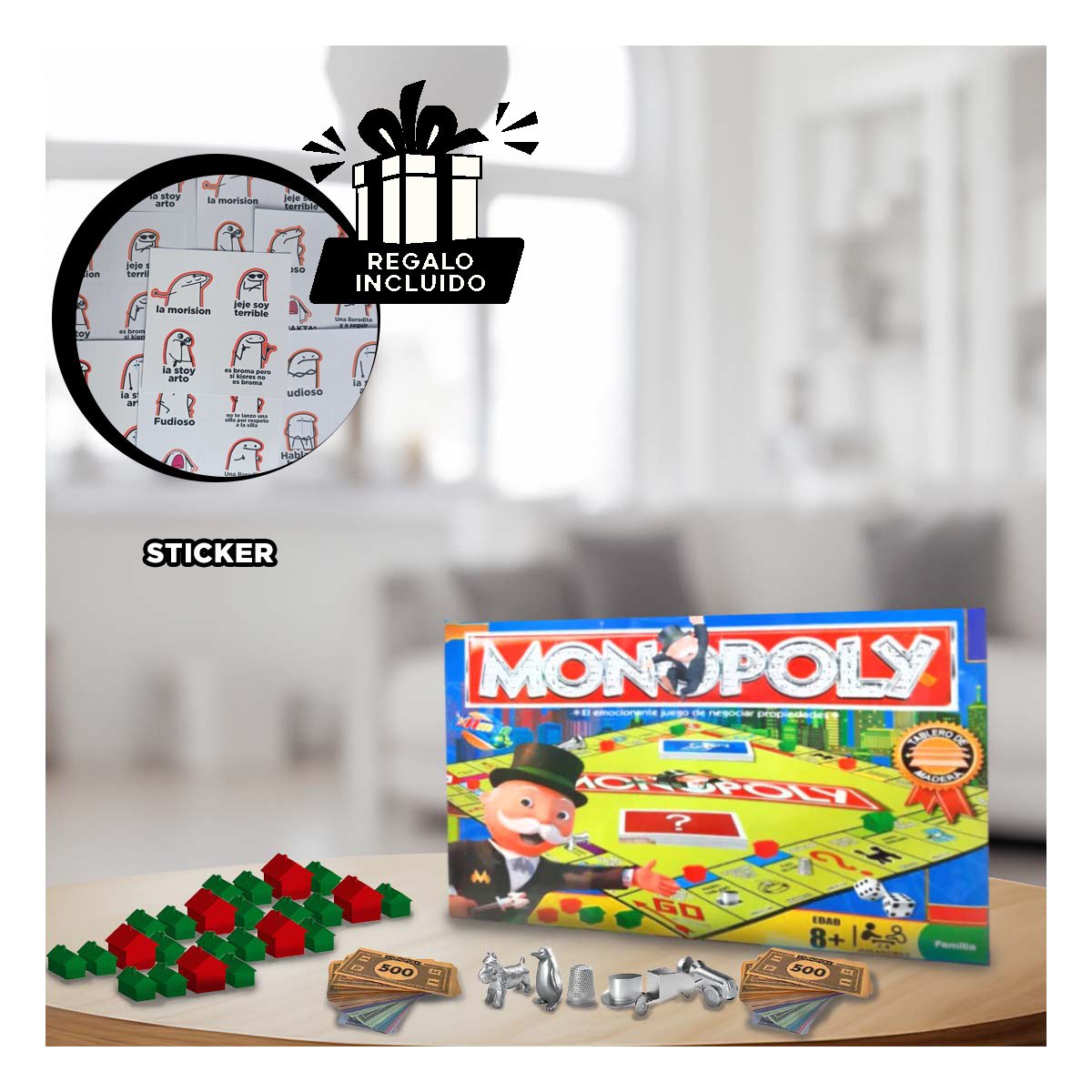 PACK12 JUEGO DE TERRATENIENTE FAMILIAR Y+REGALO STICKERS - 2