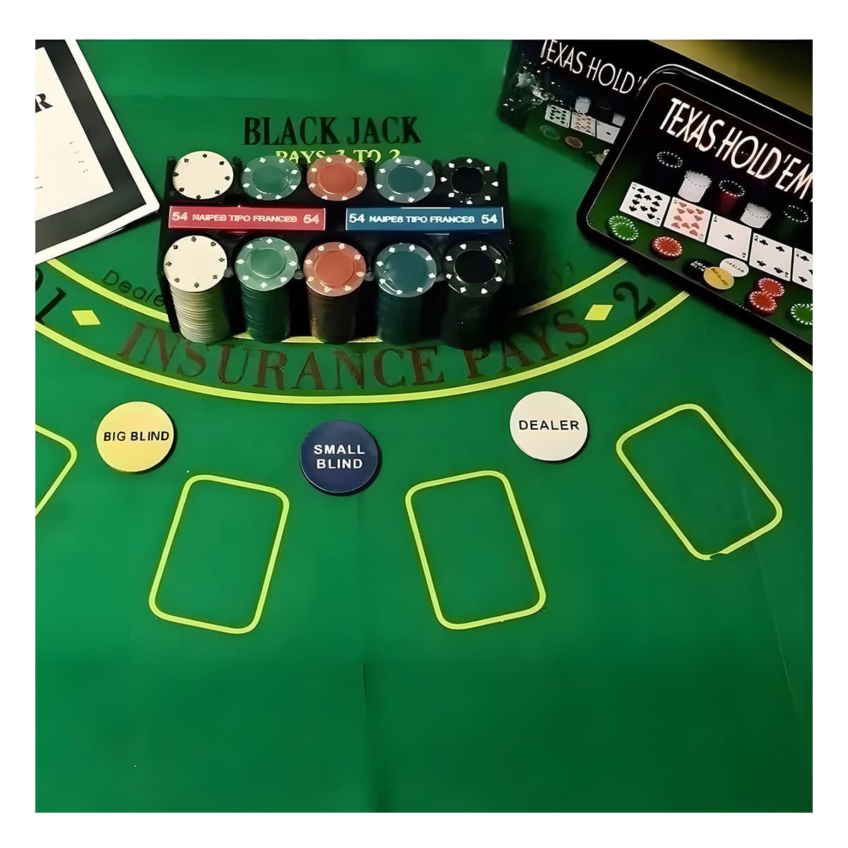 PACK6 KIT JUEGO DE MESA ESTILO CASINO Y+REGALO STICKERS - 5