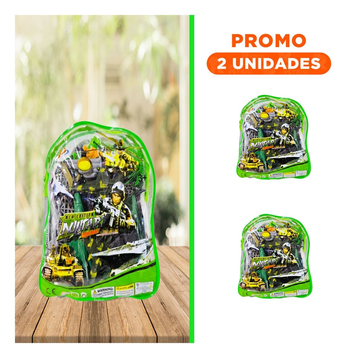PACK2 FIGURAS INFANTILES EN MOCHILA CON ACCESORIOS PARA JUEGO CREATIVO - 1