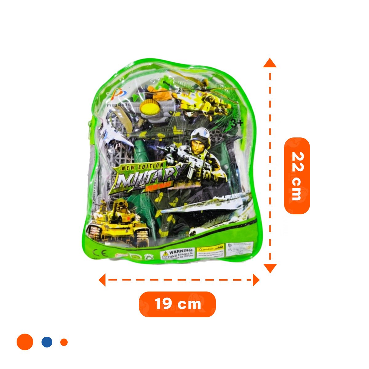 PACK6 MOCHILA TACTICA CON BLOQUE DE NINOS Y+REGALO STICKERS - 4