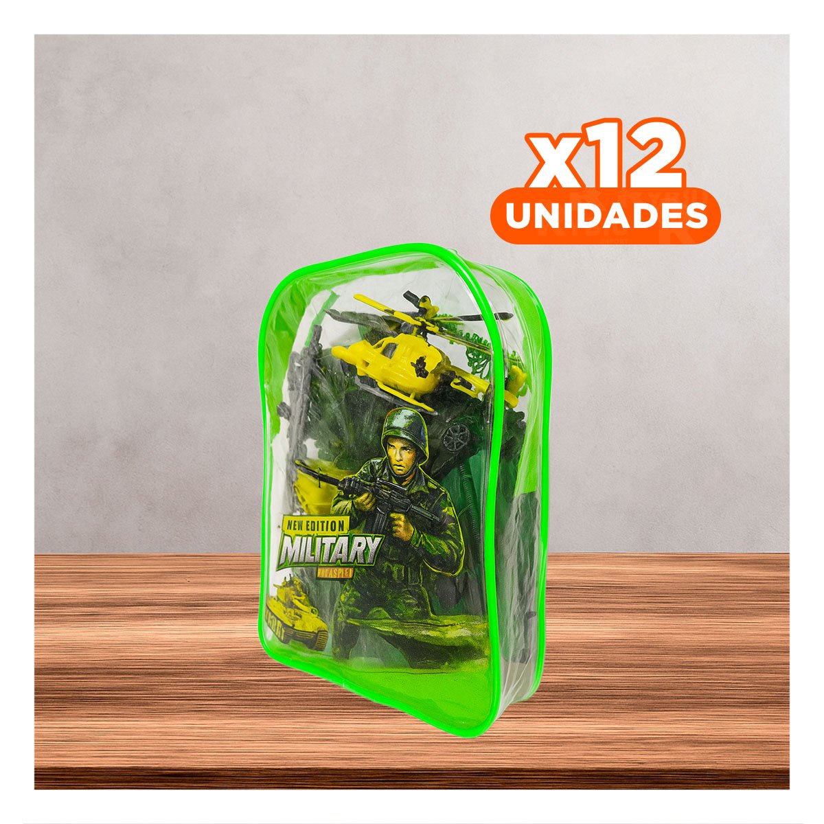 PACK12 MOCHILA DE COMBATE PARA NINOS Y+REGALO STICKERS - 1