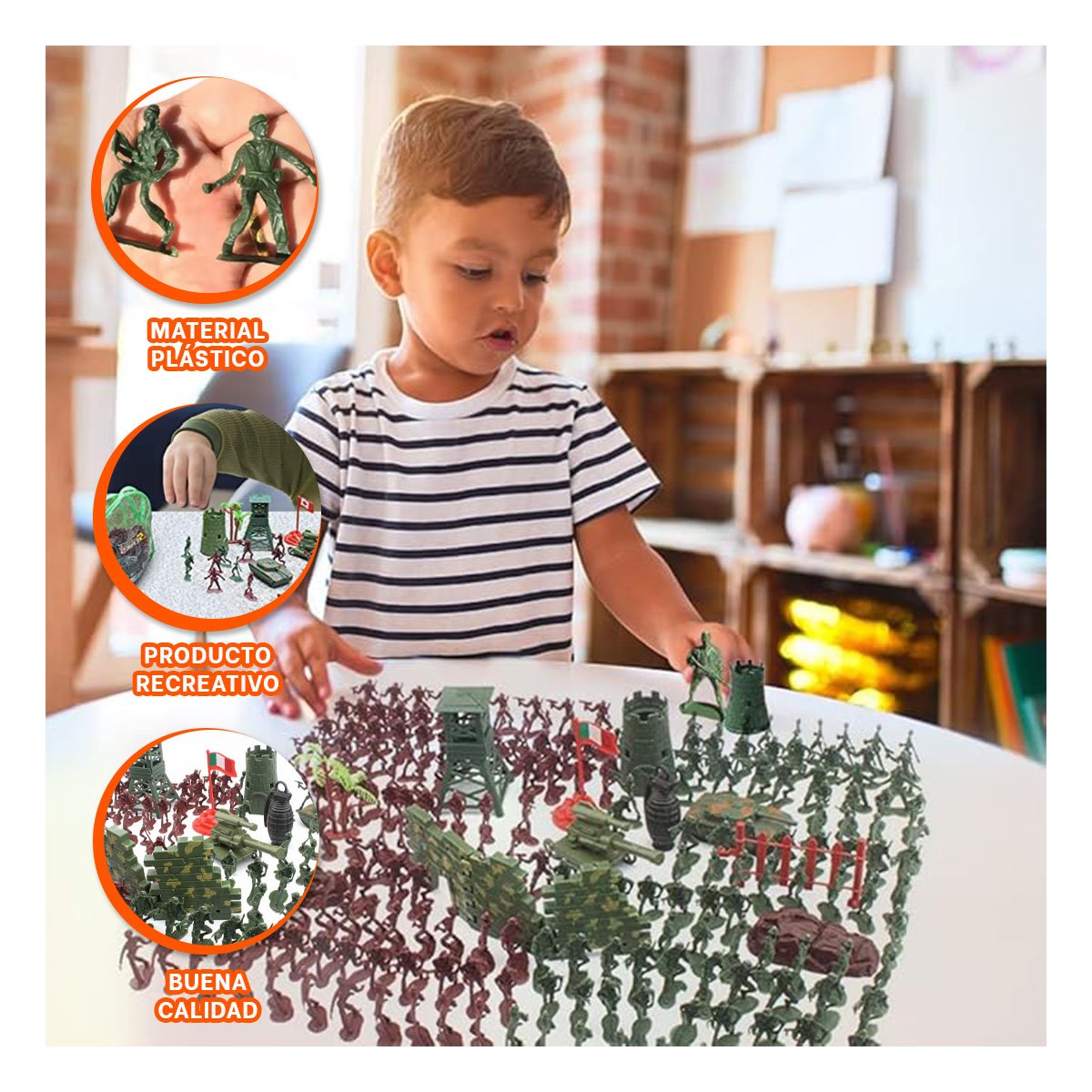 PACK4 FIGURITAS DE ACCION DIDACTICO DE COLOR VERDE - 2