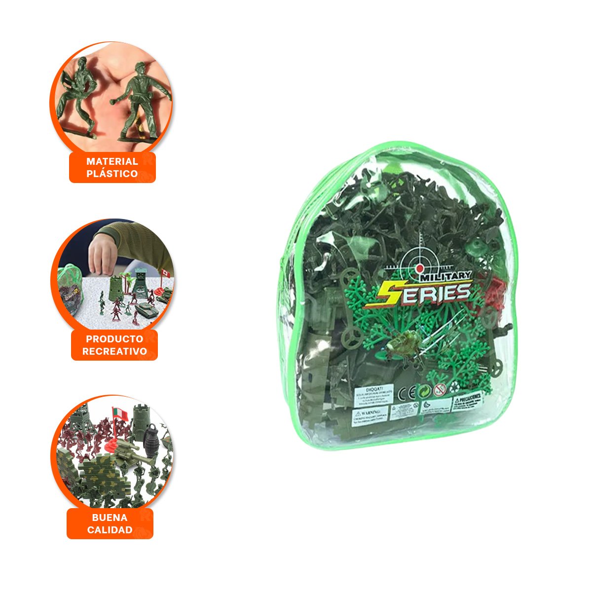 PACK6 JUGUETE SOLDADITOS PARA AVENTURAS Y+REGALO STICKERS - 2