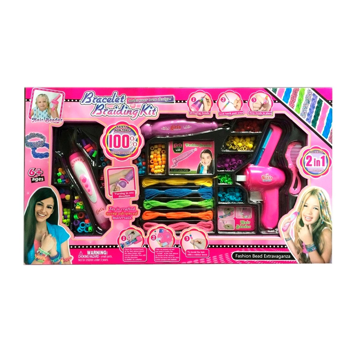 SET CREADOR DE PEINADOS CON CUENTAS Y+PAPEL DE REGALO - 5
