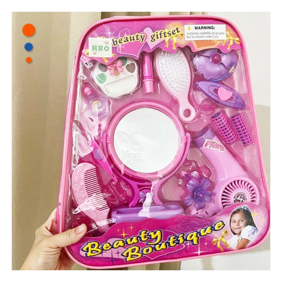 KIT PEINADO Y MAUILLAJE CON ESPEJO Y+LIGAS DE REGALO - 1