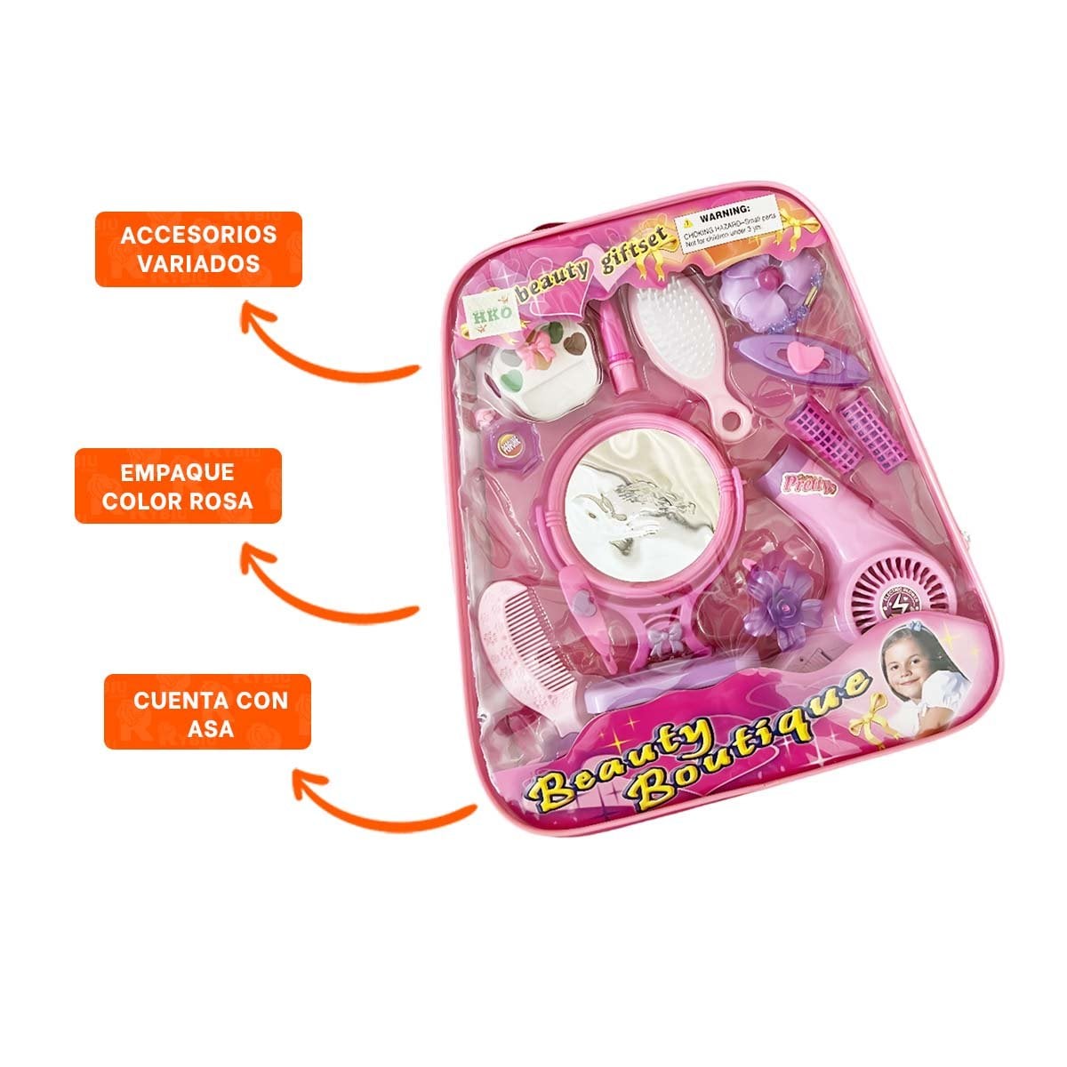 PACK12 MOCHILA BELLEZA PARA NINAS Y+PAPEL DE REGALO - 2