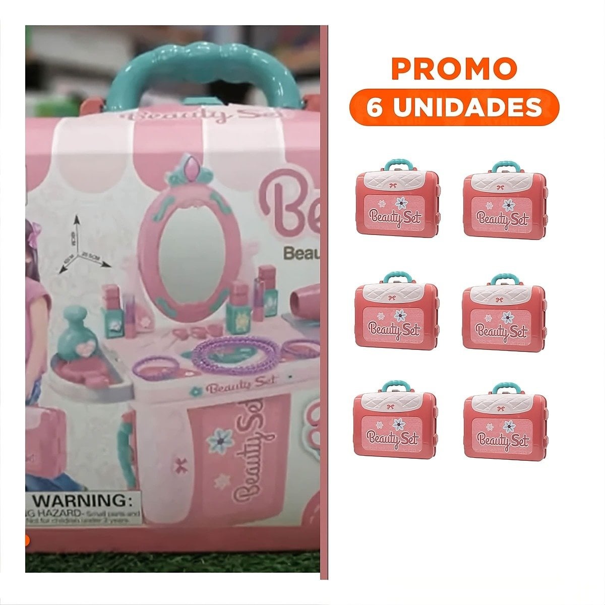 PACK6 FORMATO CREATIVO TOCADOR DE MAQUILLAJE 3 EN 1 PARA ACTIVIDADES - 1