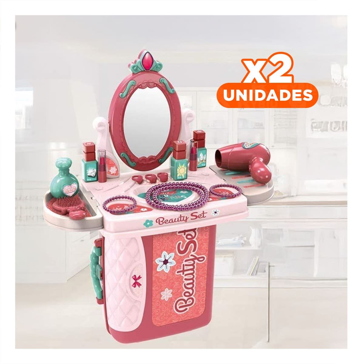 PACK2 KIT DE BELLEZA PARA JUGAR EN CASA Y+REGALO STICKERS - 1