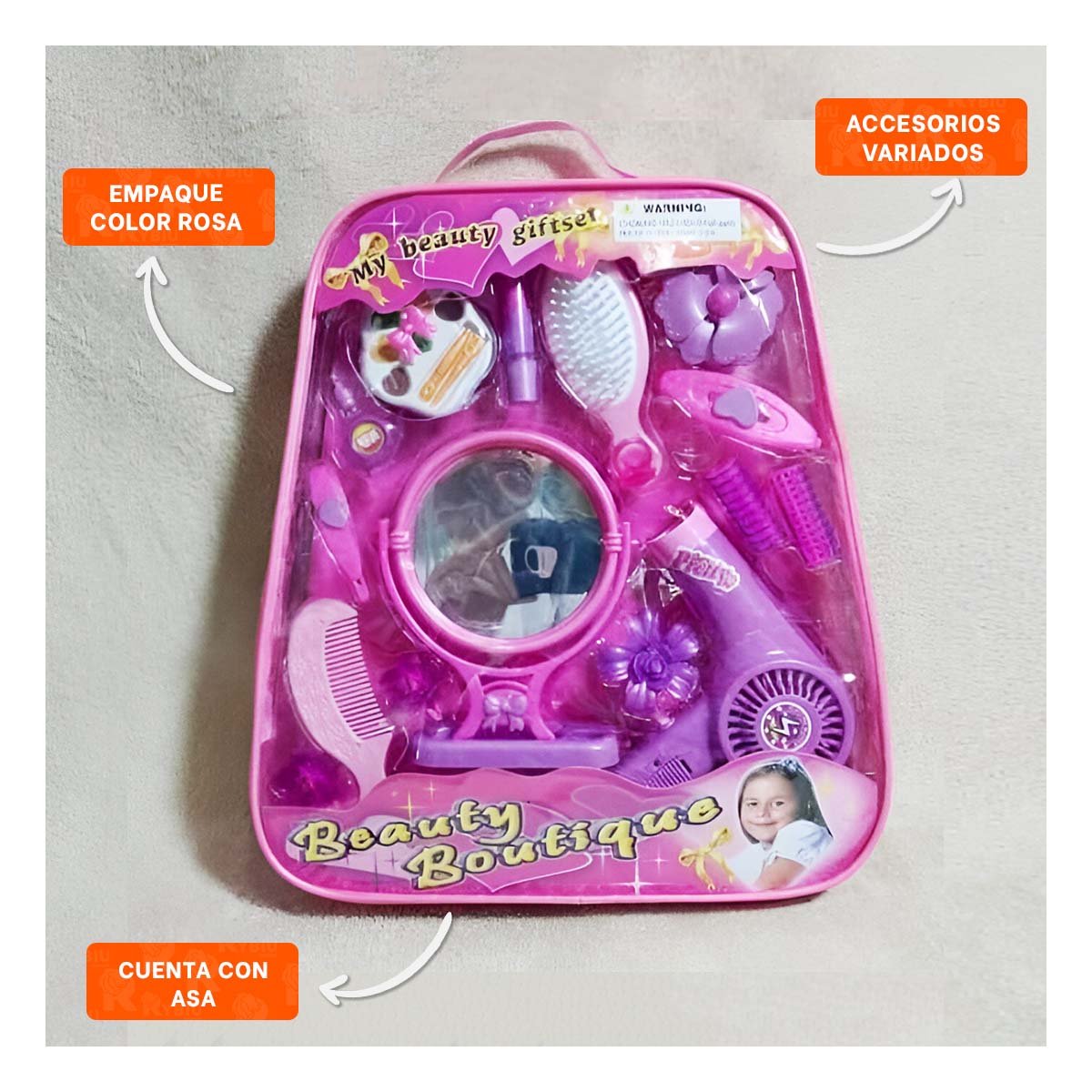 PACK4 SET DE MAQUILLAJE CON ESPEJO Y+REGALO STICKERS - 2