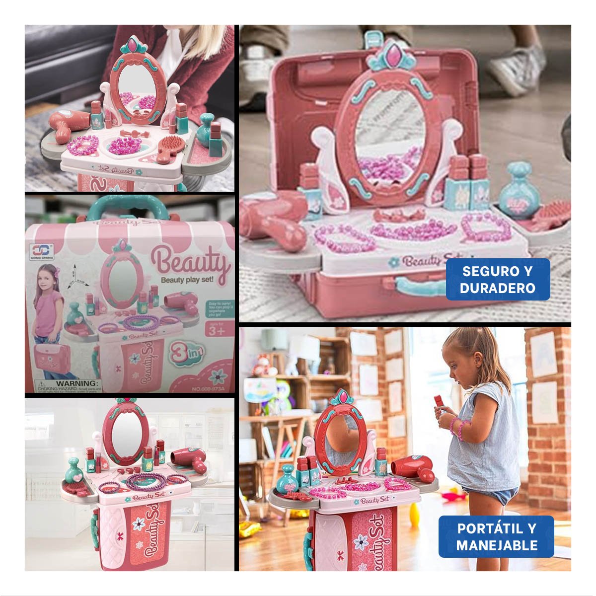 MALETA MINI EMBELLECEDORA CON ESPEJO Y+PAPEL DE REGALO - 5