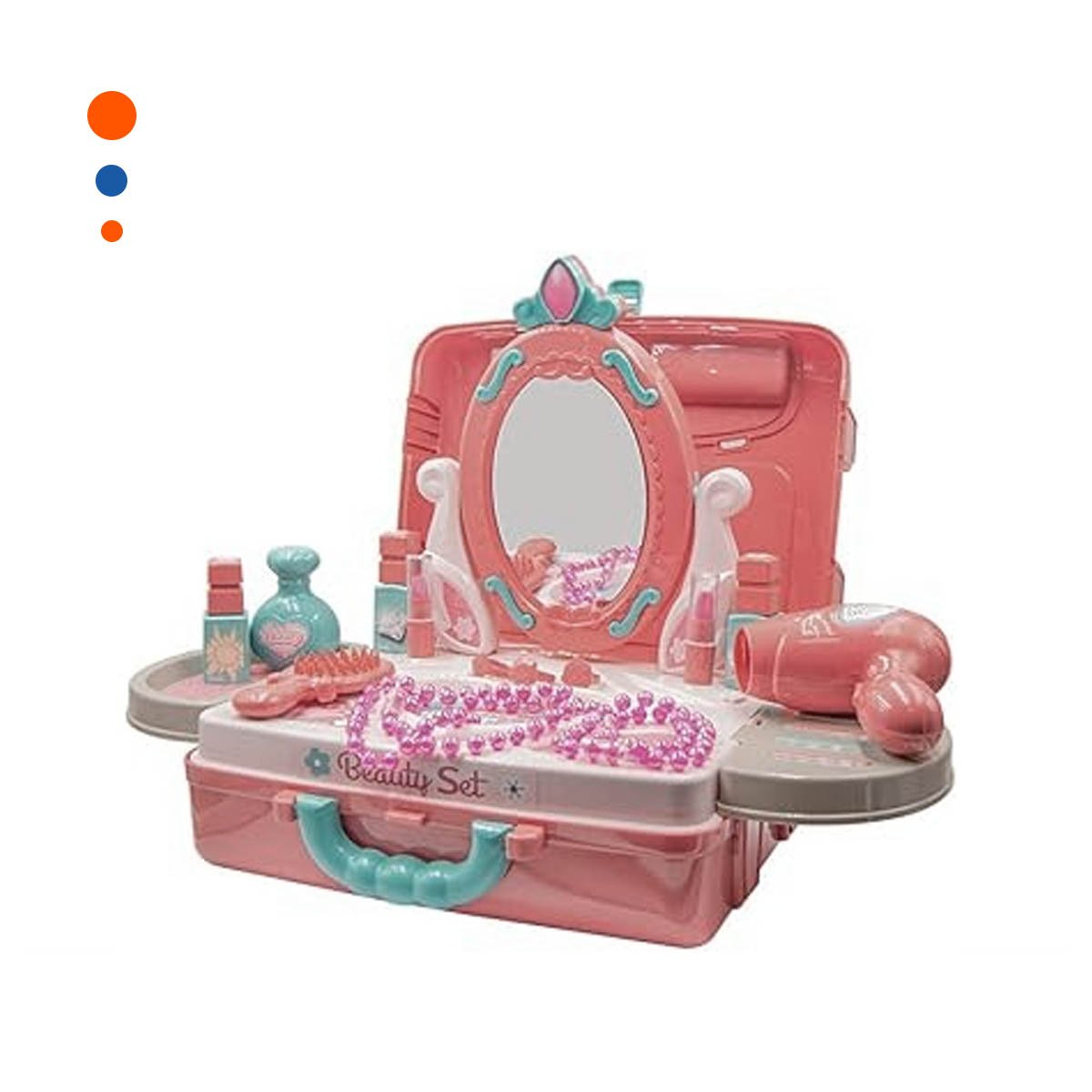 PACK2 MALETA TOCADOR INFANTIL EN ROSADO Y+PAPEL DE REGALO - 3