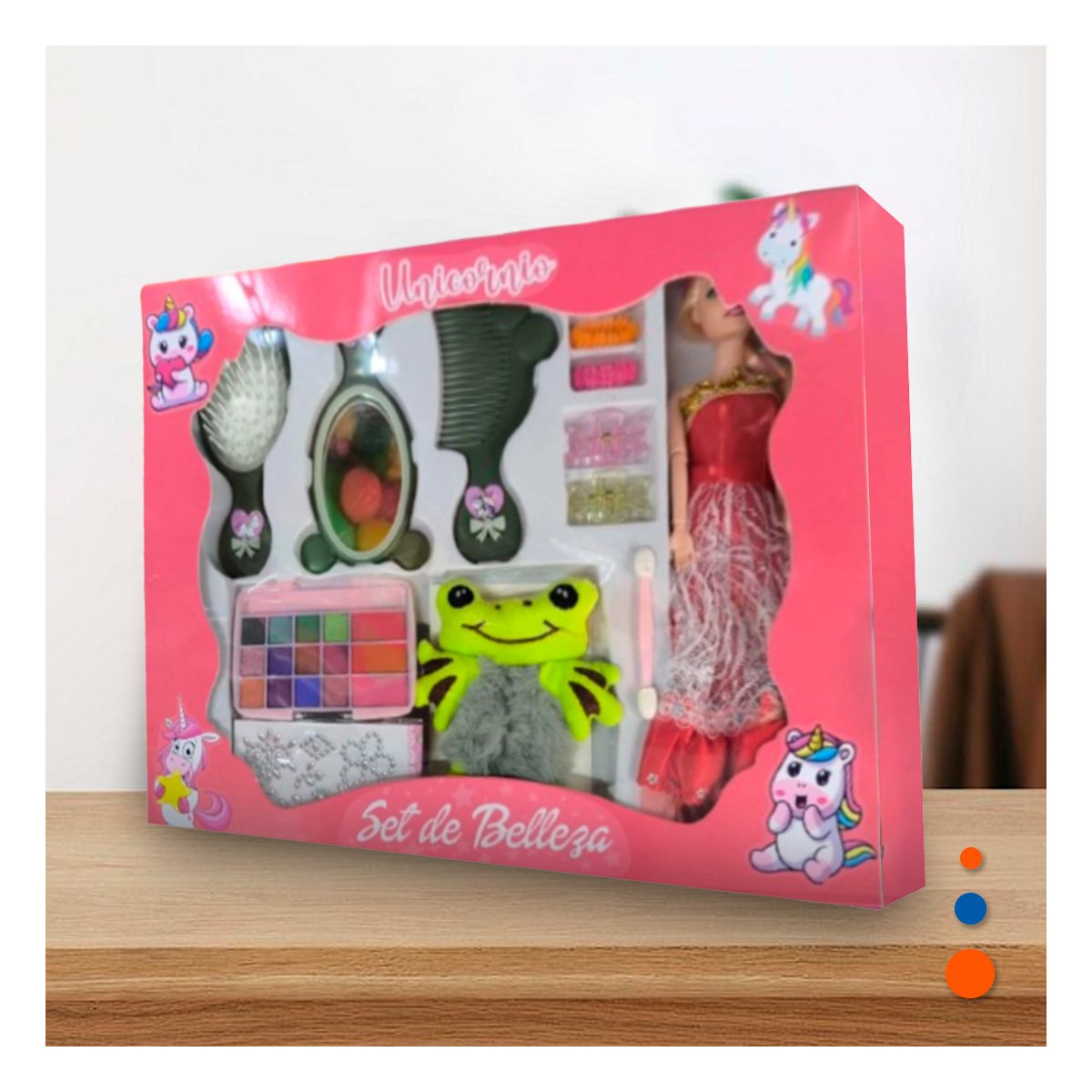 JUGUETE MAQUILLAJE CON PEINE Y ACCESORIOS Y+REGALO STICKERS - 3