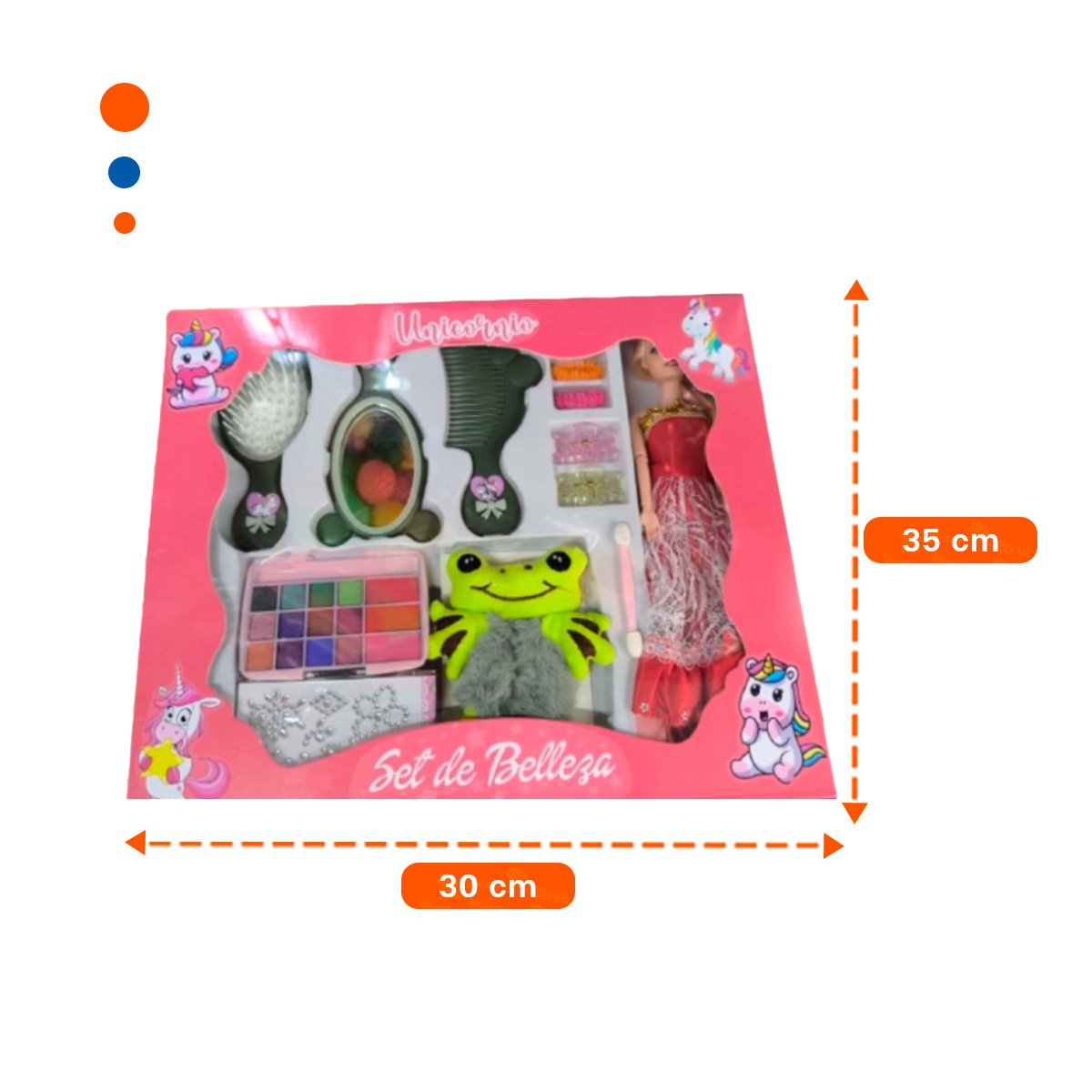 JUGUETE MAQUILLAJE CON PEINE Y ACCESORIOS Y+REGALO STICKERS - 4