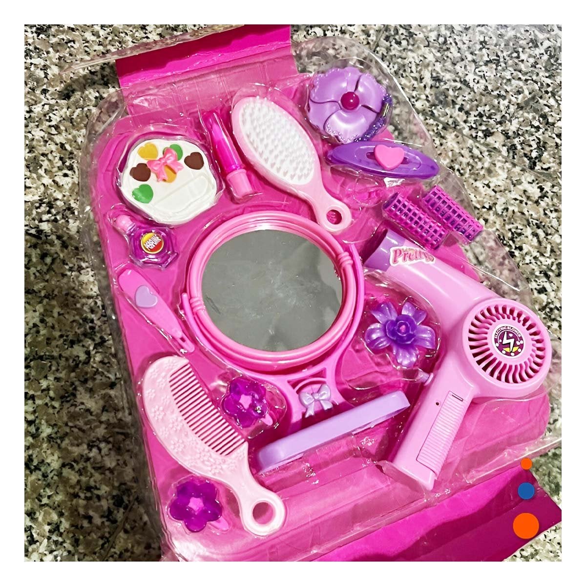 PACK6 SET DE ESTUCHE DE BELLEZA PARA NINAS EN ROSA - 3