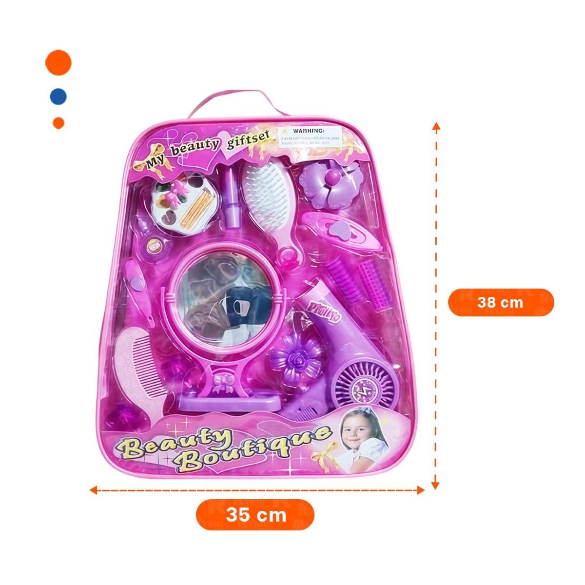 PACK6 SET DE ESTUCHE DE BELLEZA PARA NINAS EN ROSA - 4