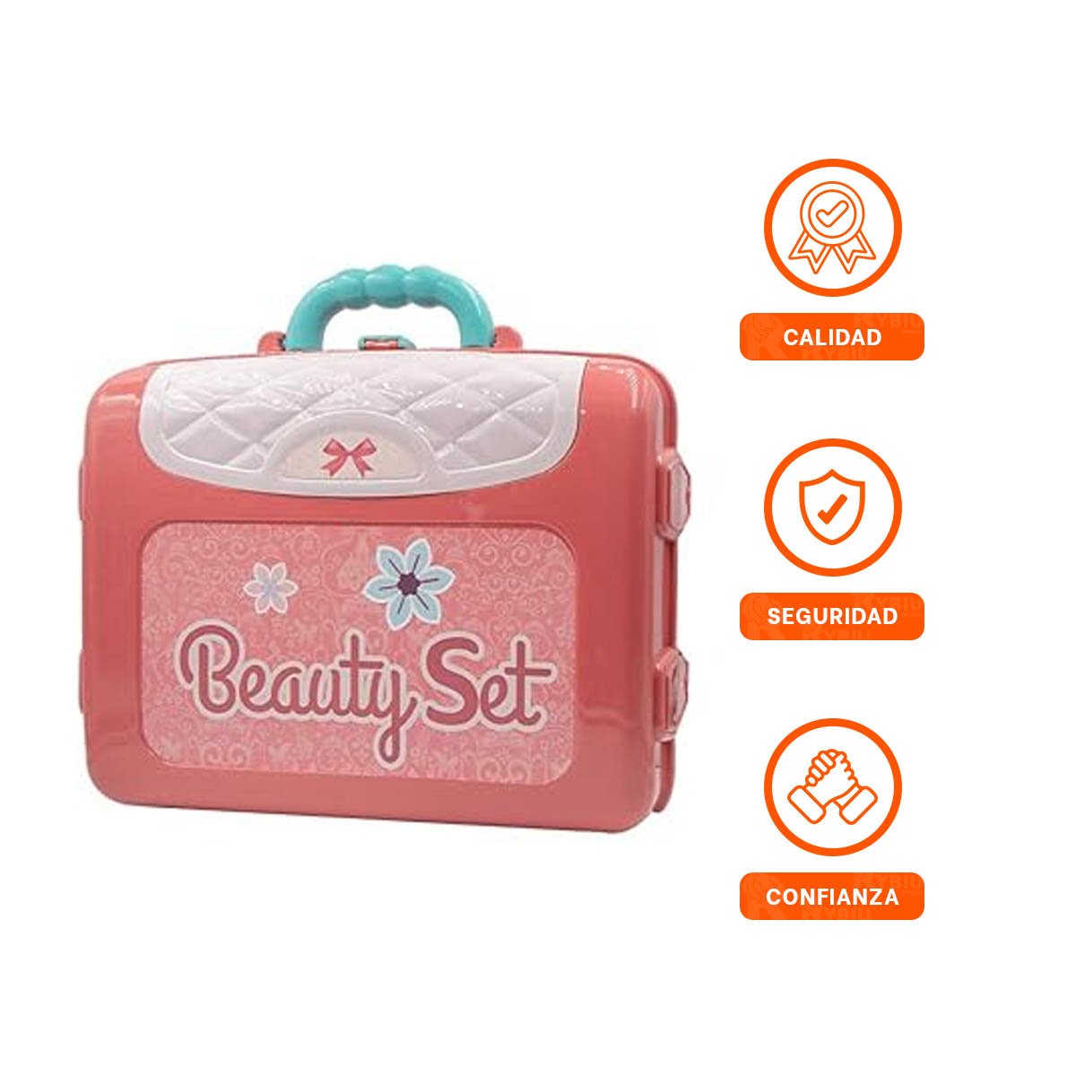 PACK2 MALETA KID EQUIPADA DE PEINES MAQUILLAJES ESMALTE - 2