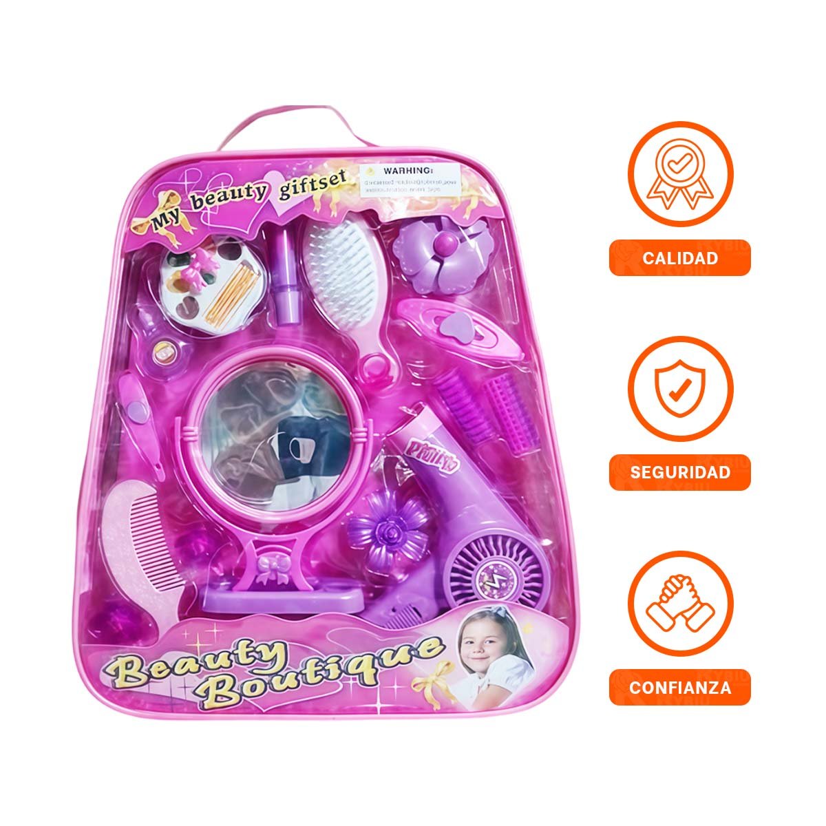 PACK2 KIT FASHION DE BELLEZA CON ACCESORIOS EN ROSA - 2