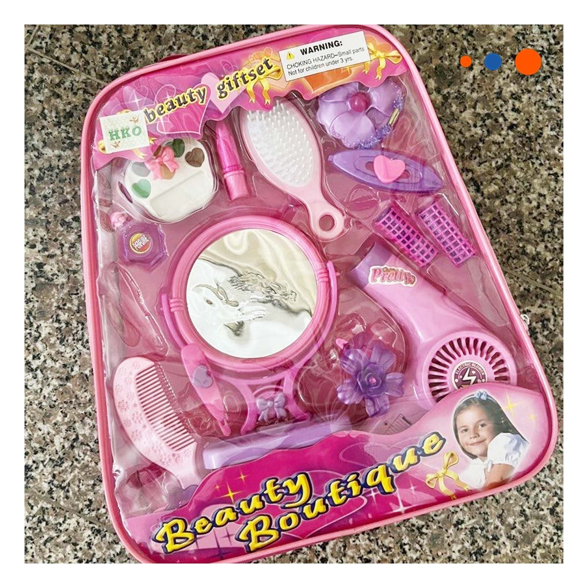 PACK2 KIT FASHION DE BELLEZA CON ACCESORIOS EN ROSA - 3