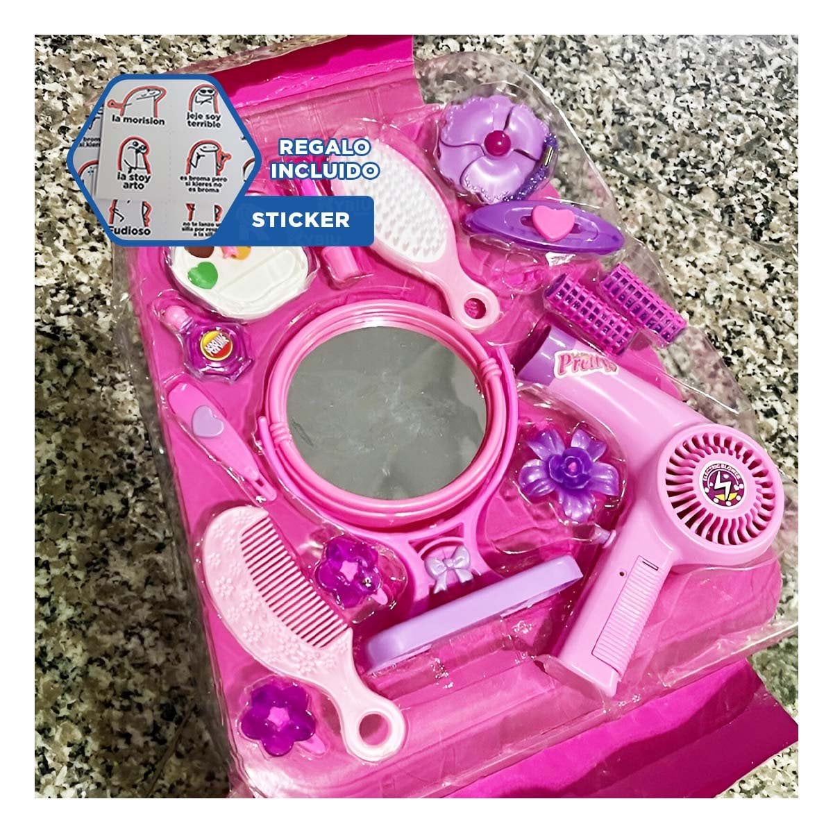 PACK6 MOCHILA INFANTIL DE MAQUILLAJE Y+REGALO STICKERS - 5