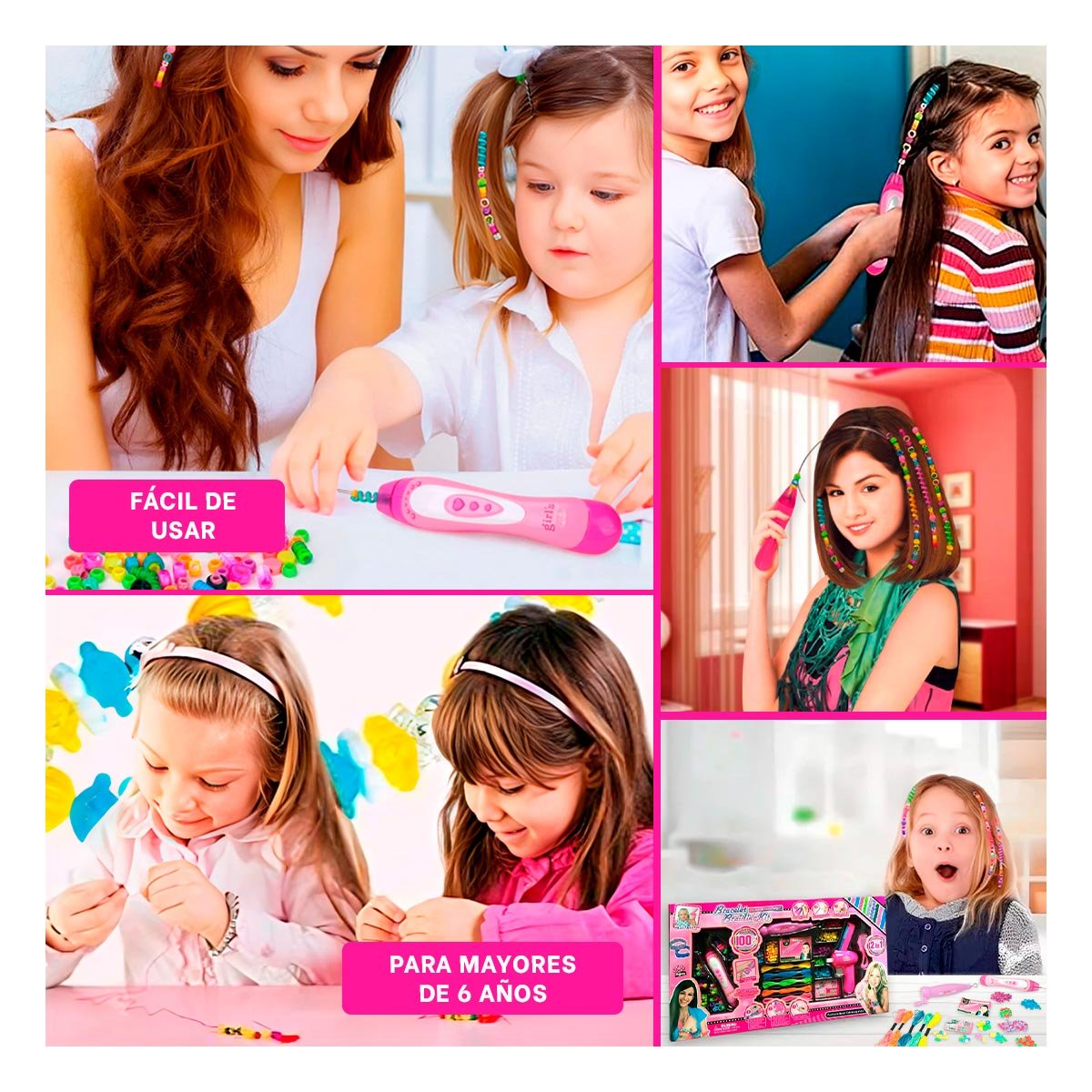 PACK4 KIT DE CABELLO DE NINAS Y+PAPEL DE REGALO - 2